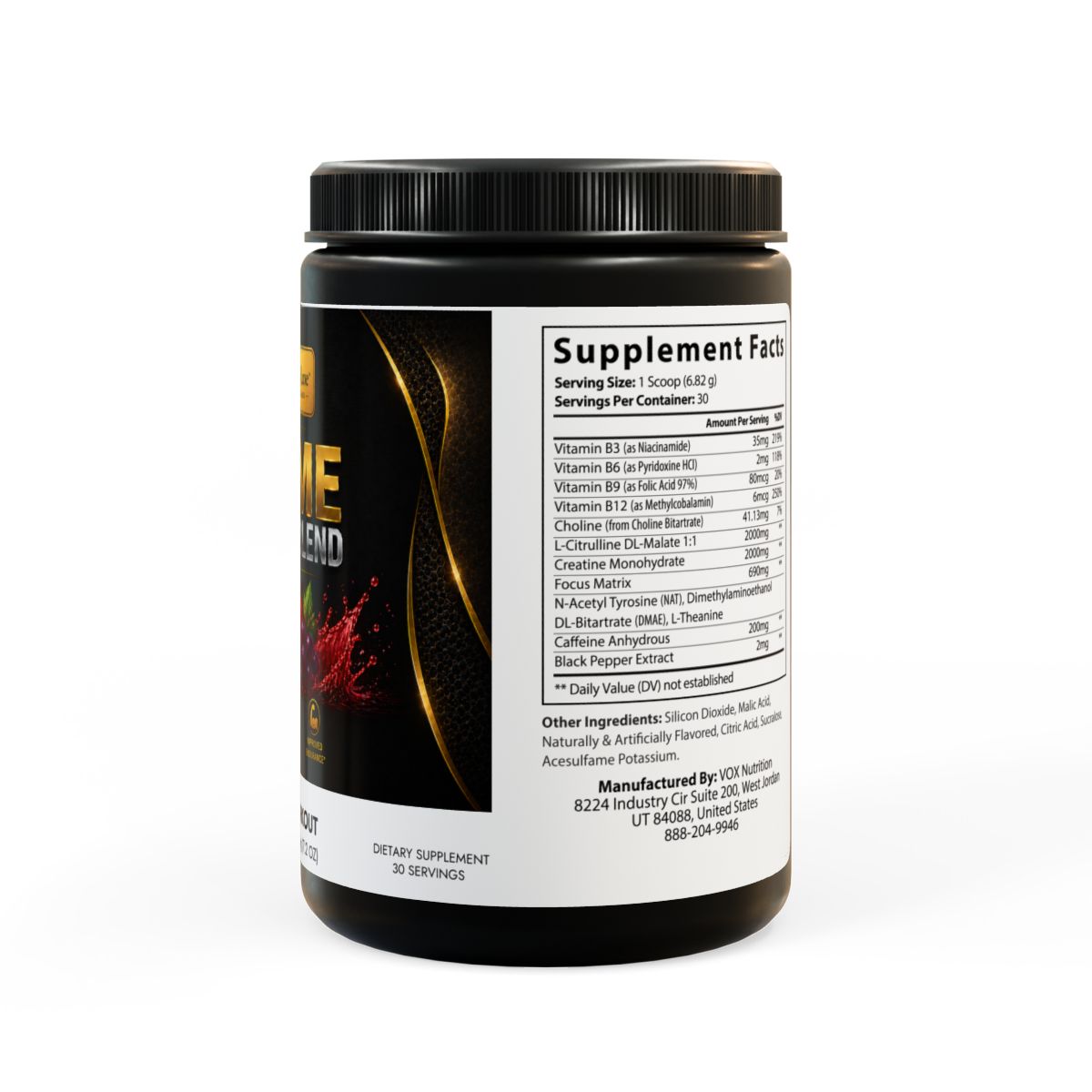 Pre-Workout Supplement, Fruit Punch - Image 2