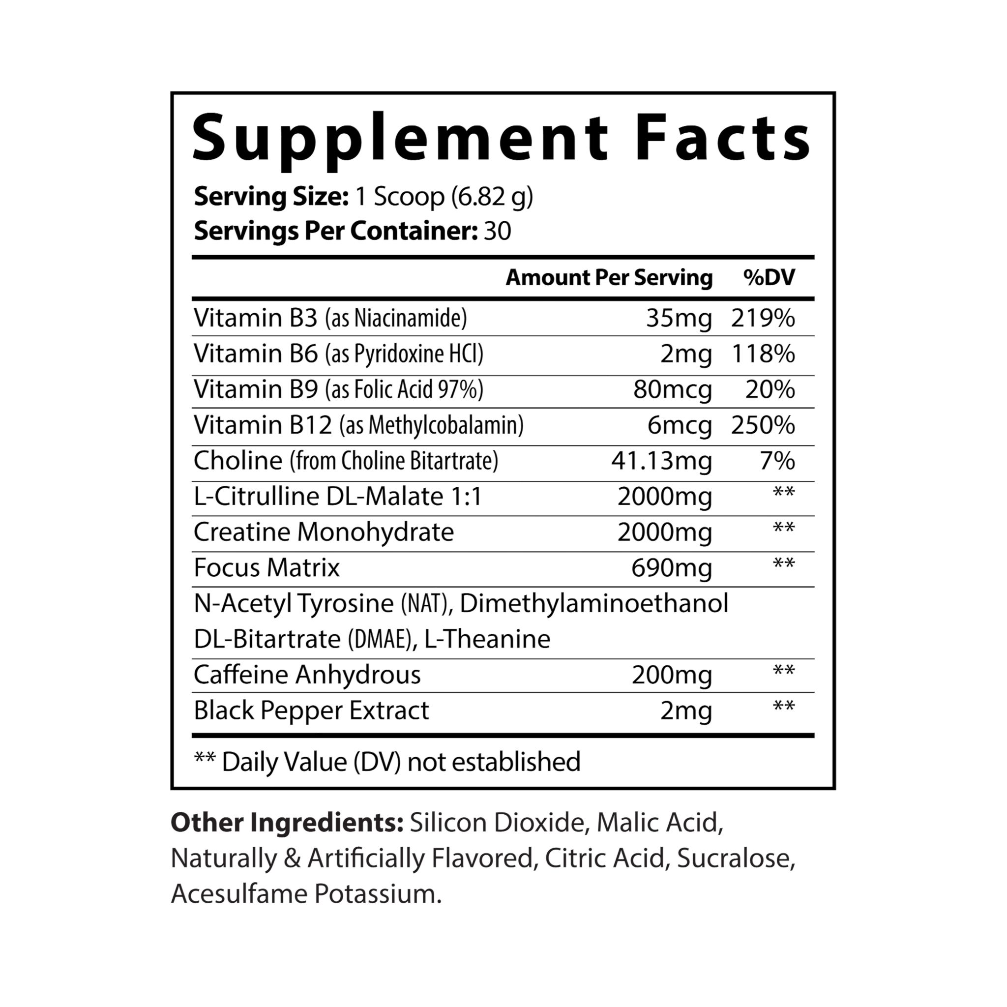 Pre-Workout Supplement, Fruit Punch - Image 3